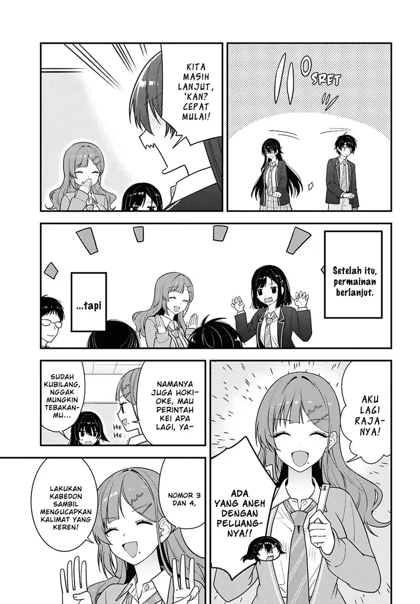 Baca Tonari no Seki no Yankee Shimizu-san ga Kami o Kuroku Sometekita - Chapter 14 halaman 19