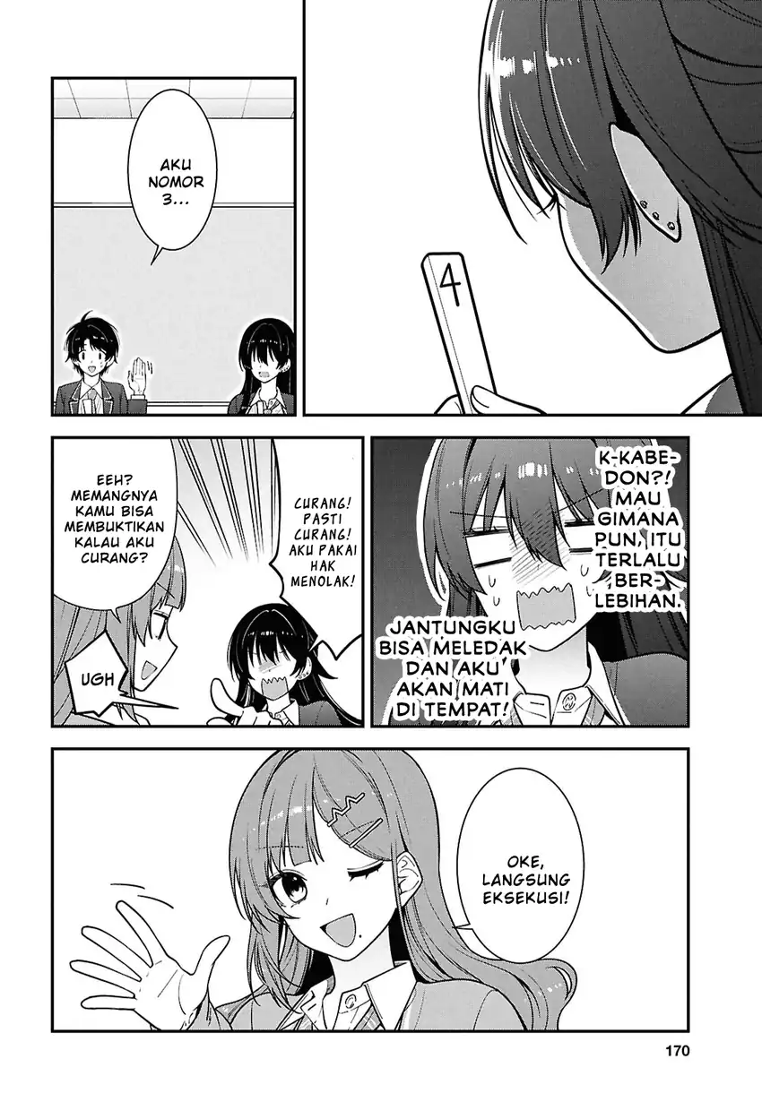 Baca Tonari no Seki no Yankee Shimizu-san ga Kami o Kuroku Sometekita - Chapter 14 halaman 20