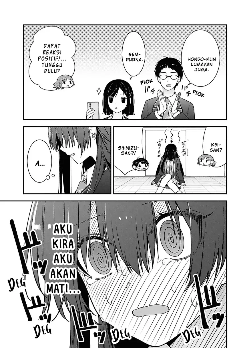 Baca Tonari no Seki no Yankee Shimizu-san ga Kami o Kuroku Sometekita - Chapter 14 halaman 24