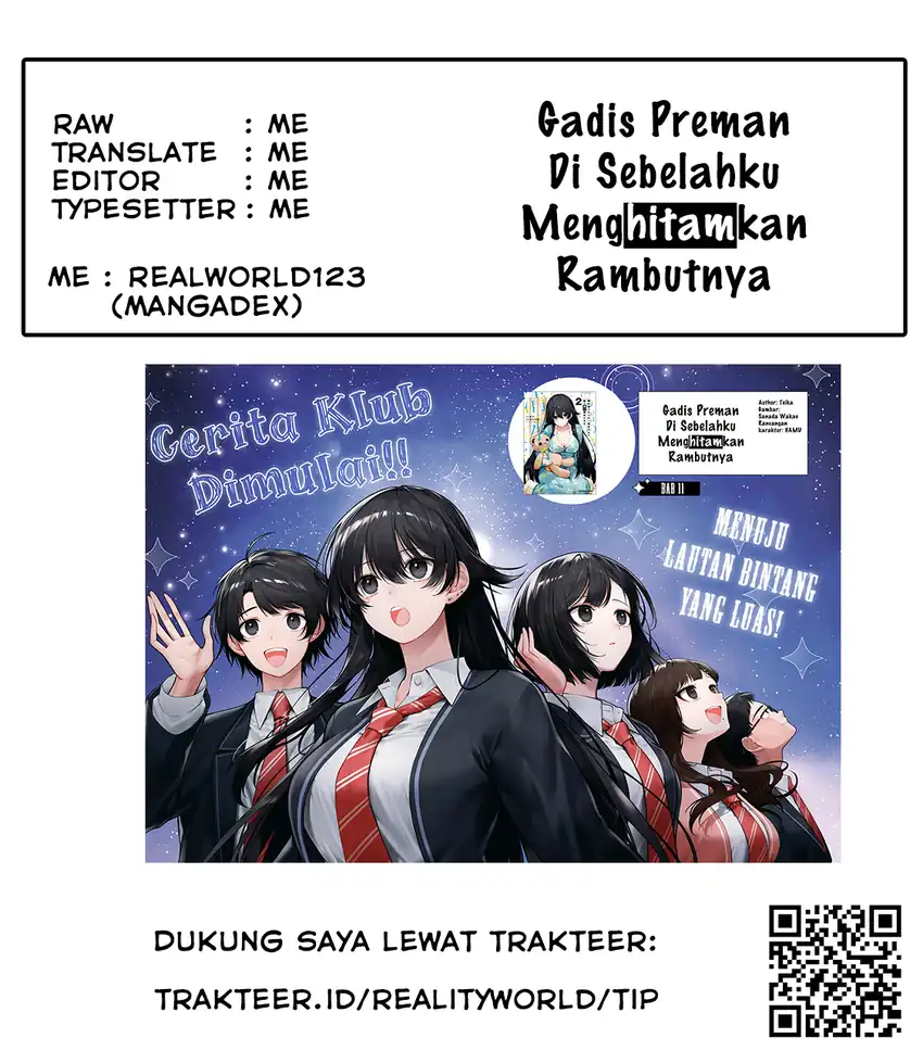 Baca Tonari no Seki no Yankee Shimizu-san ga Kami o Kuroku Sometekita - Chapter 14 halaman 32