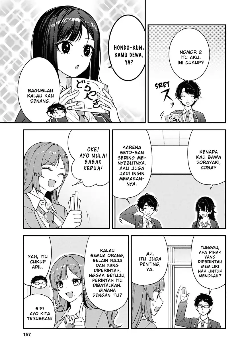 Baca Tonari no Seki no Yankee Shimizu-san ga Kami o Kuroku Sometekita - Chapter 14 halaman 7