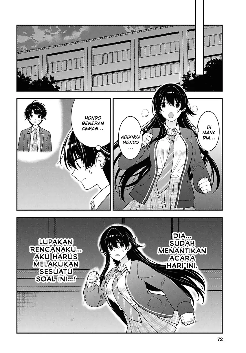 Baca Tonari no Seki no Yankee Shimizu-san ga Kami o Kuroku Sometekita - Chapter 15 halaman 10