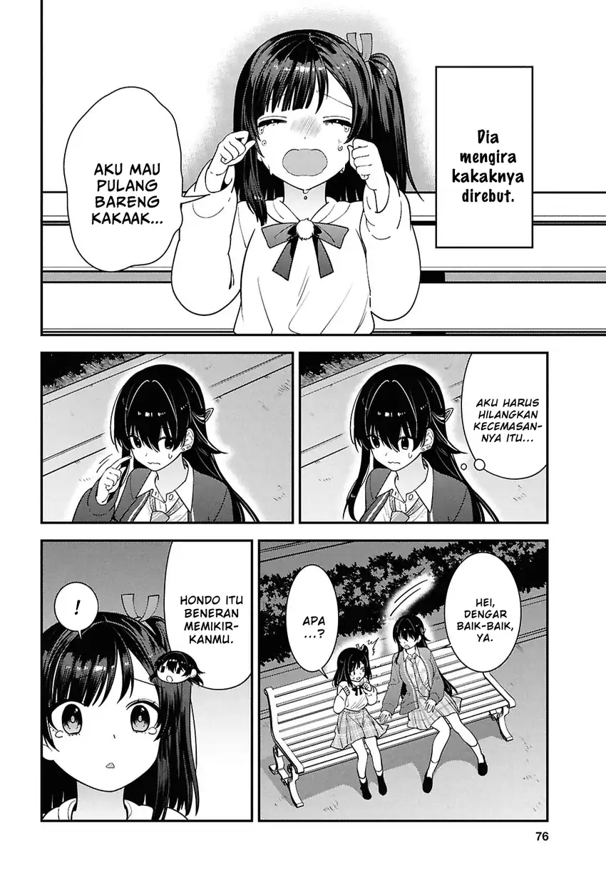 Baca Tonari no Seki no Yankee Shimizu-san ga Kami o Kuroku Sometekita - Chapter 15 halaman 14