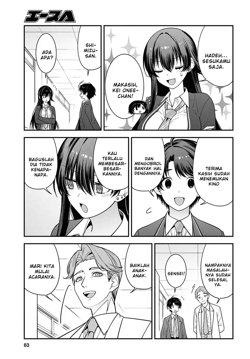 Baca Tonari no Seki no Yankee Shimizu-san ga Kami o Kuroku Sometekita - Chapter 15 halaman 20