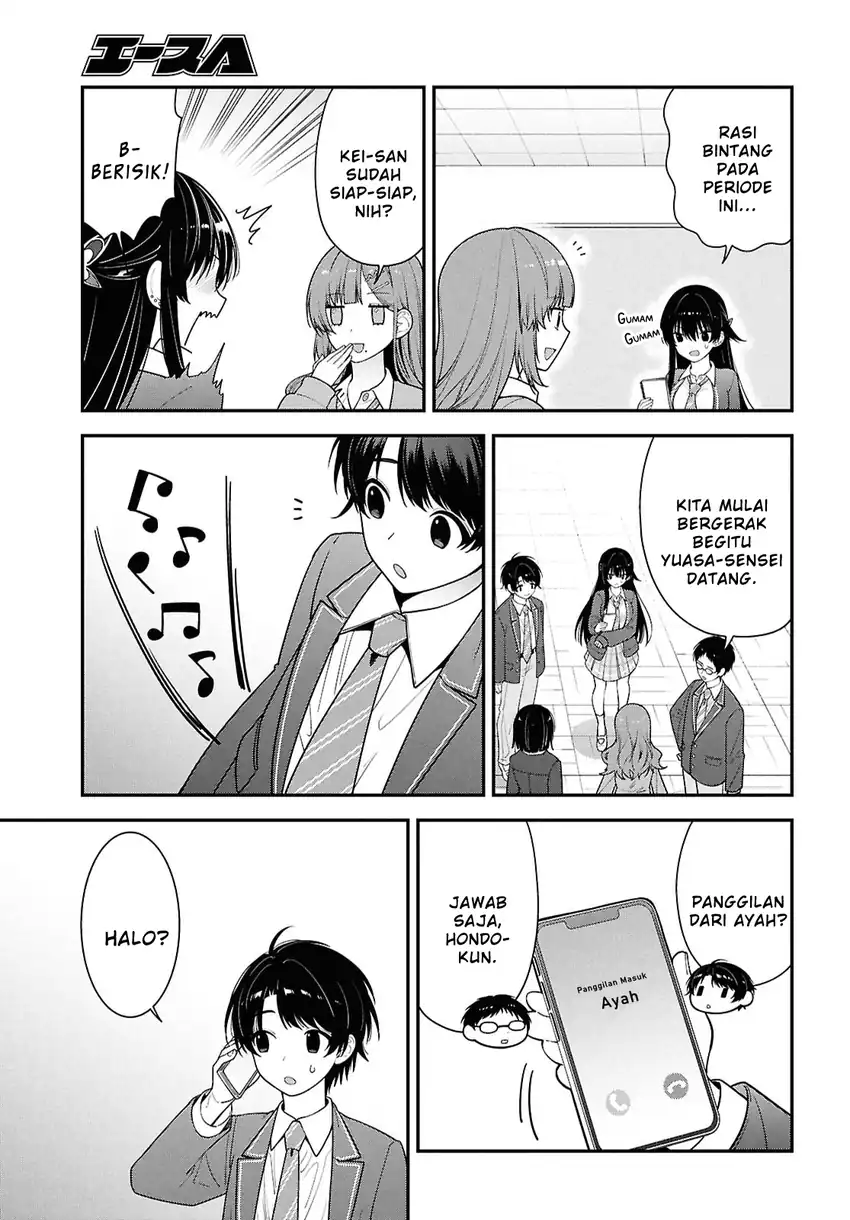 Baca Tonari no Seki no Yankee Shimizu-san ga Kami o Kuroku Sometekita - Chapter 15 halaman 3