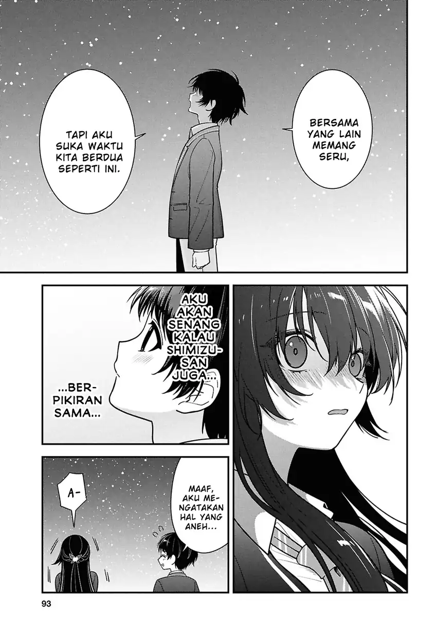 Baca Tonari no Seki no Yankee Shimizu-san ga Kami o Kuroku Sometekita - Chapter 15 halaman 30