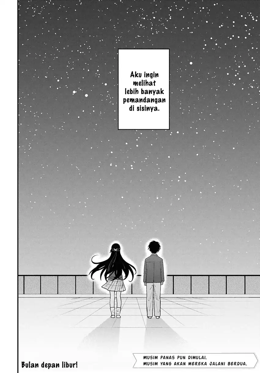 Baca Tonari no Seki no Yankee Shimizu-san ga Kami o Kuroku Sometekita - Chapter 15 halaman 34