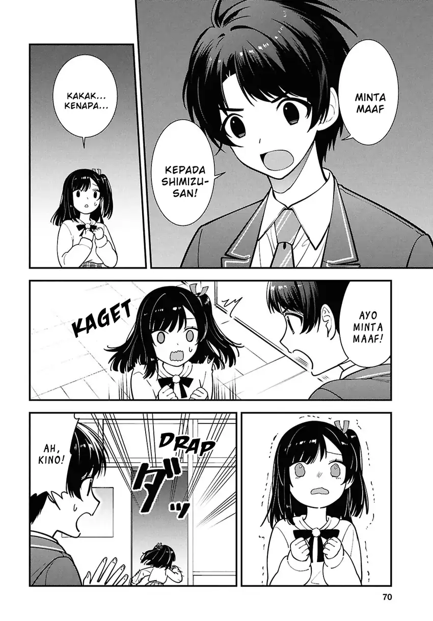 Baca Tonari no Seki no Yankee Shimizu-san ga Kami o Kuroku Sometekita - Chapter 15 halaman 8