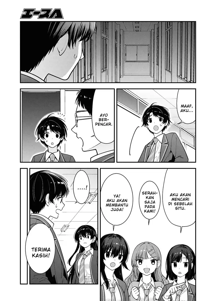 Baca Tonari no Seki no Yankee Shimizu-san ga Kami o Kuroku Sometekita - Chapter 15 halaman 9