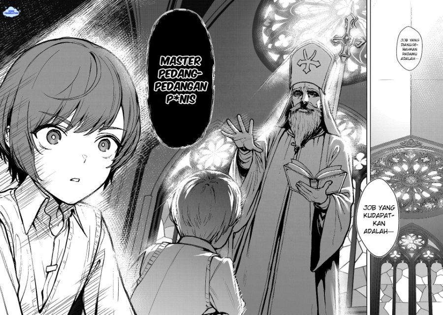 Baca Tousan wa [Kensei], Kaasan wa [Kenshin], Boku wa [Ochi〇po Chanbara Master] - Chapter 1 halaman 12