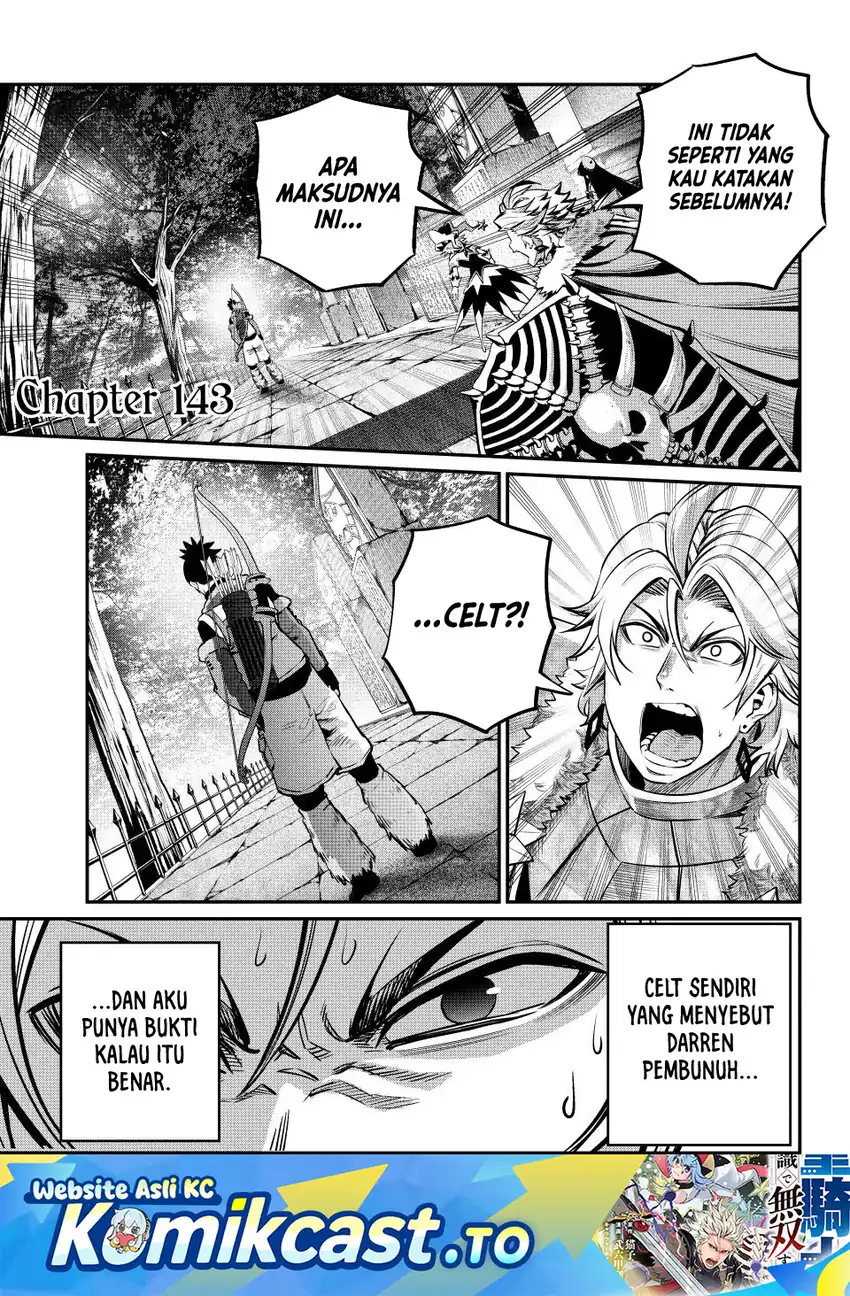 Baca Tsuihou Sareta Tenshou Juu Kishi wa Game Chishiki de Musou Suru - Chapter 143 halaman 2