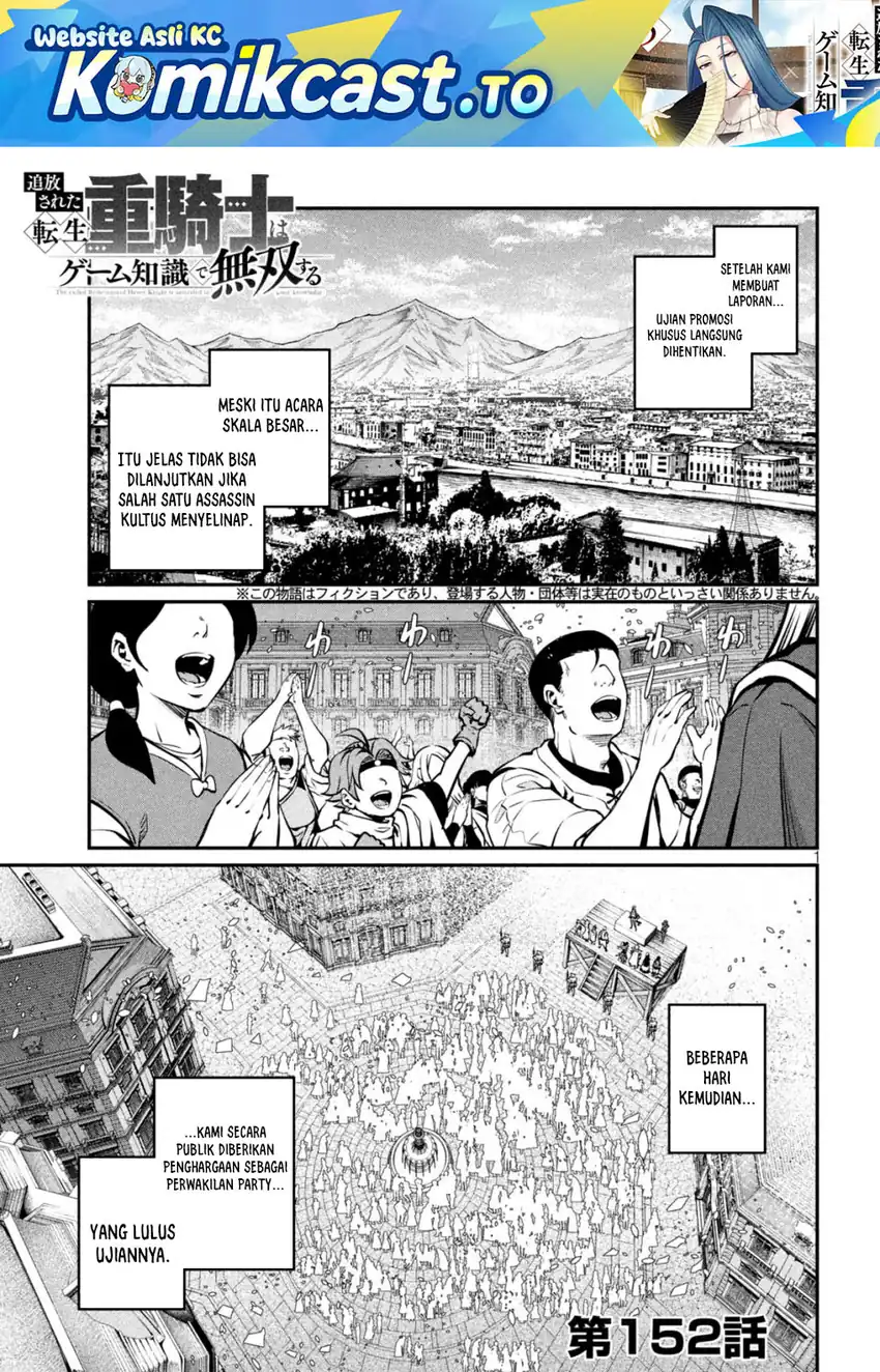 Baca Tsuihou Sareta Tenshou Juu Kishi wa Game Chishiki de Musou Suru - Chapter 152 halaman 2