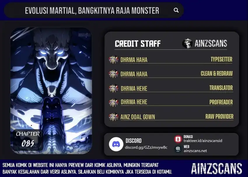 Baca Ultimate Martial Evolution: Begin by Awakening the King of Monsters - Chapter 85 halaman 1