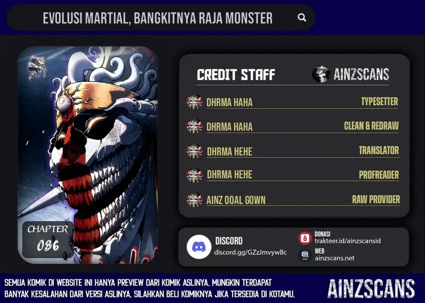 Baca Ultimate Martial Evolution: Begin by Awakening the King of Monsters - Chapter 86 halaman 1