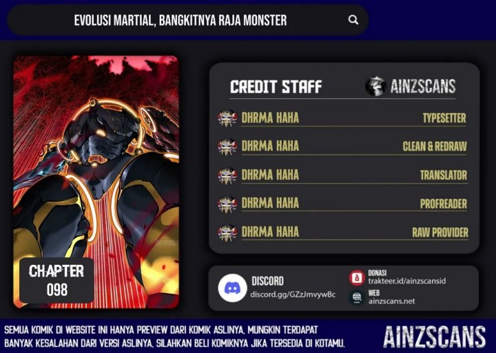 Baca Ultimate Martial Evolution: Begin by Awakening the King of Monsters - Chapter 98 halaman 1