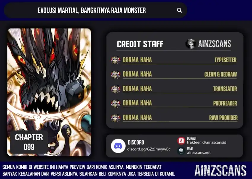 Baca Ultimate Martial Evolution: Begin by Awakening the King of Monsters - Chapter 99 halaman 1
