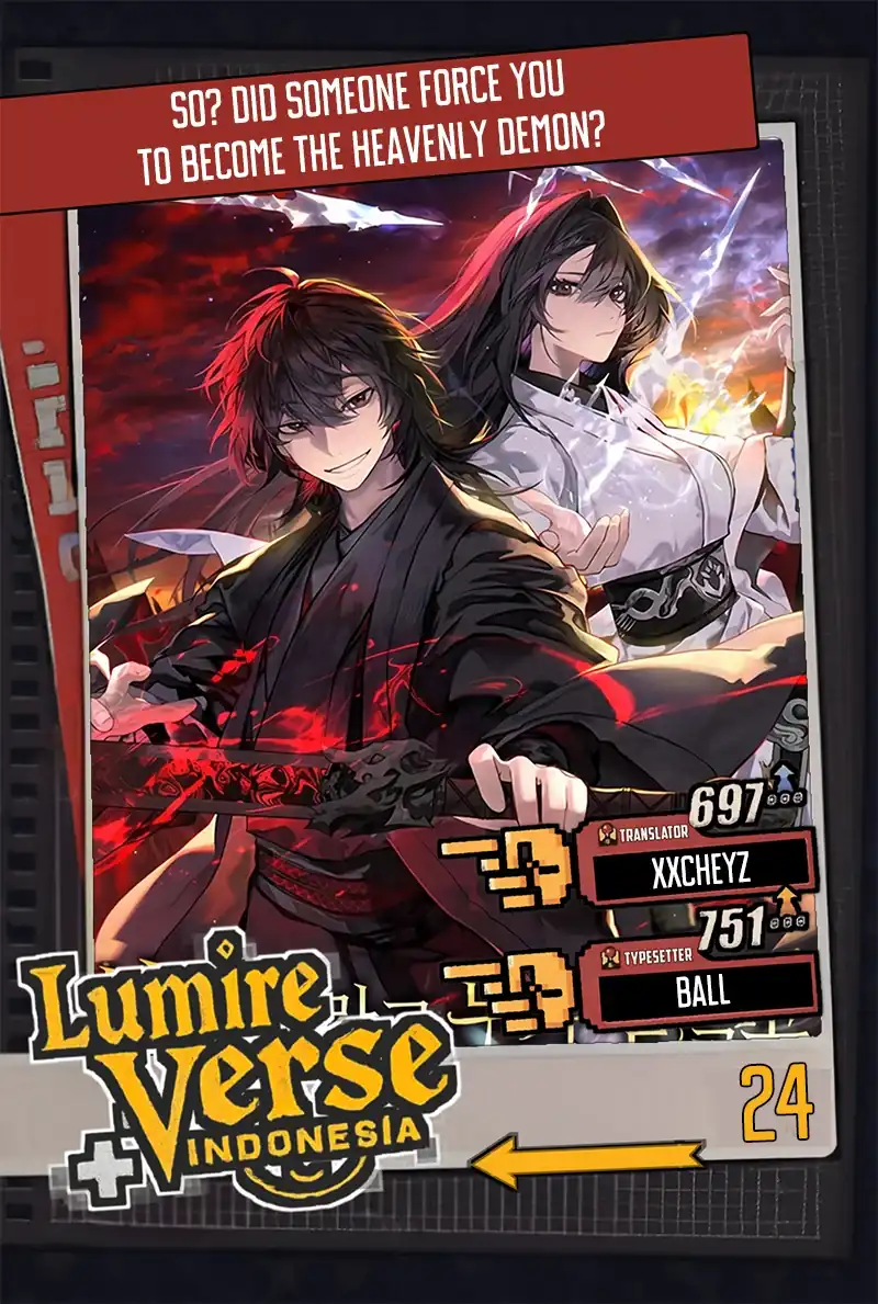 Baca Who's threatening you with a knife to make you a Heavenly Demon? (Did Someone Force You to Become the Heavenly Demon?) - Chapter 24 halaman 1