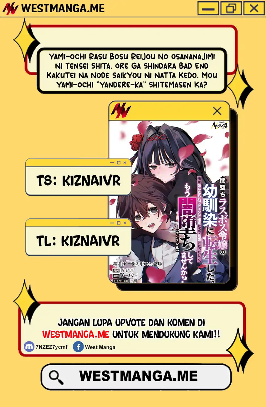 Yami-ochi Rasu Bosu Reijou No Osananajimi Ni Tensei Shita. Ore Ga Shindara Bad End Kakutei Na Node Saikyou Ni Natta Kedo, Mou Yami-ochi “yandere-ka” Shitemasen Ka? Chapter 01 page 2