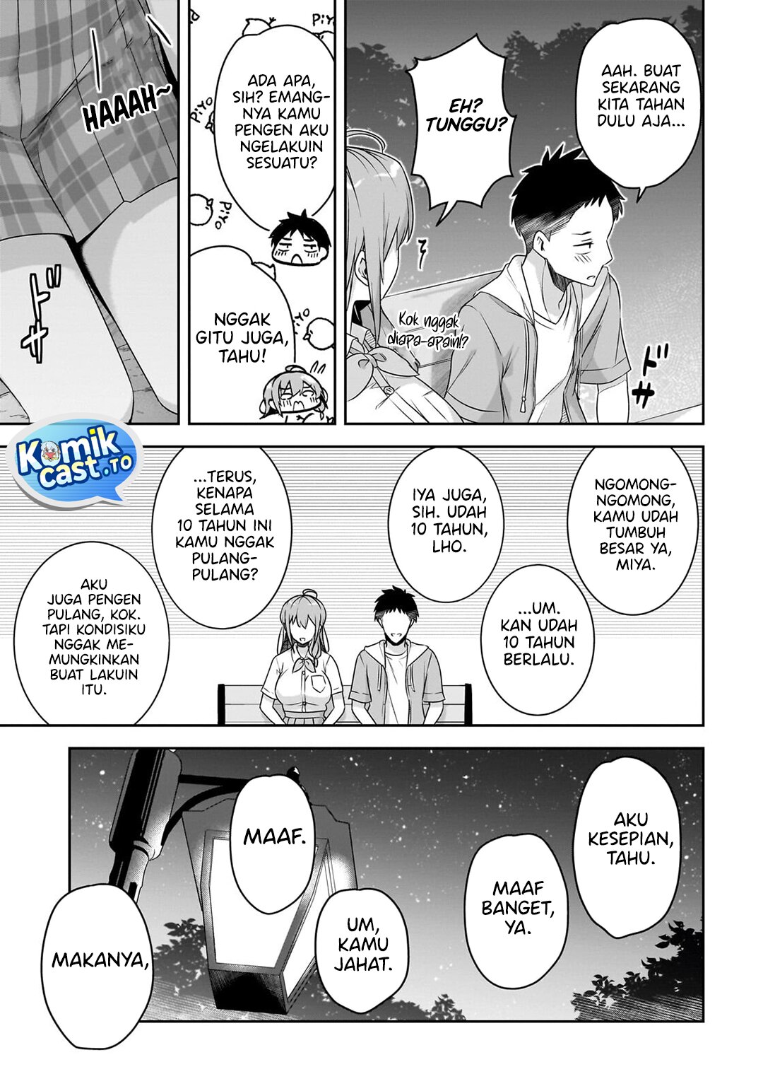 Baca 10-Nen Buri ni Saikai shita Kusogaki wa Seijun Bishoujo JK ni Seichou shiteita - Chapter 18.2 halaman 7