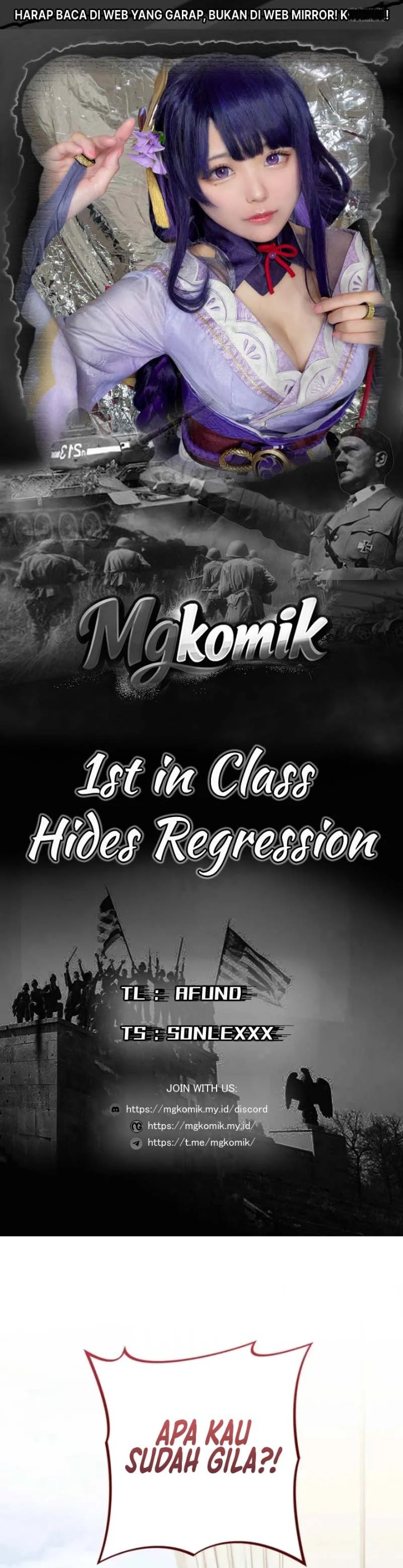 Baca 1st in Class Hides Regression Chapter 13 Bahasa Indonesia page 6