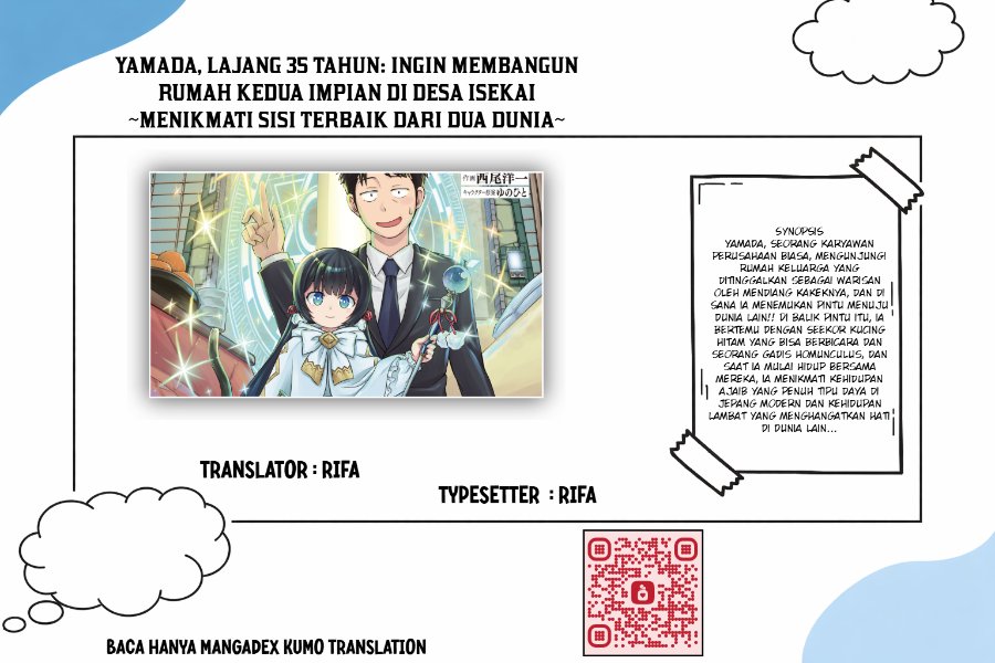 35-sai dokushin Yamada, isekai mura ni risou no sekando hausu o tsukuritai ~isekai to genjitsu no ii tokodori raifu~ Chapter 7 - Page 1