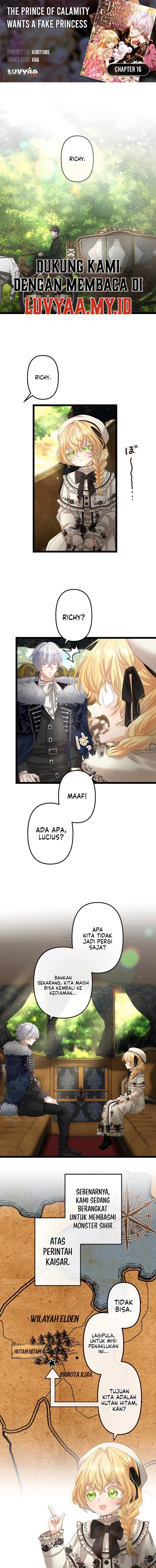 The Calamity Prince Desires the Fake Princess Chapter 16 - Page 1
