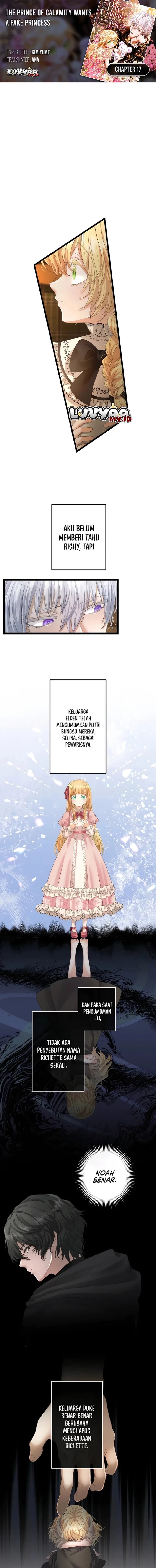 The Calamity Prince Desires the Fake Princess Chapter 17 - Page 1