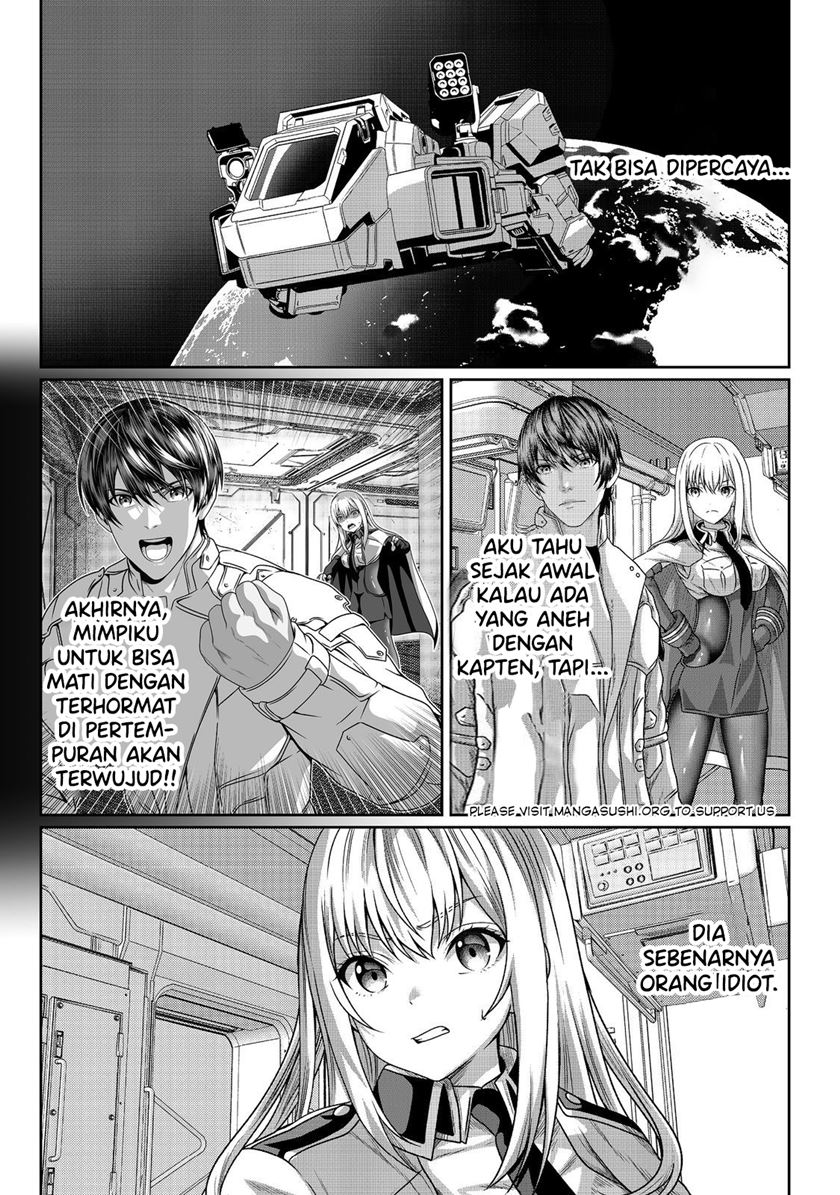 Baca "Koko wa Makasete Sakini Ike!" wo shitai Shinitagari no Nozomanu Uchuu Gekokujou - Chapter 4 halaman 2