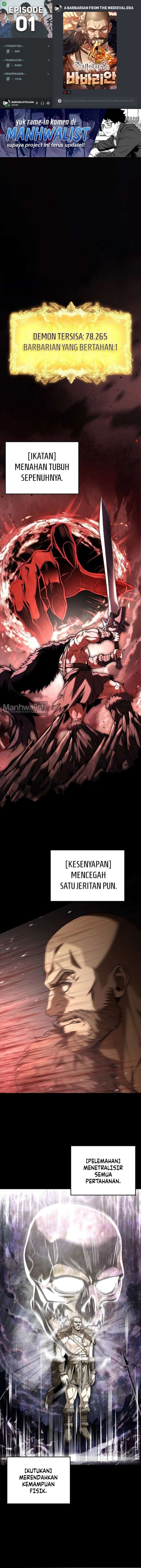 Baca A Barbarian From the Medieval Era - Chapter 1 halaman 1