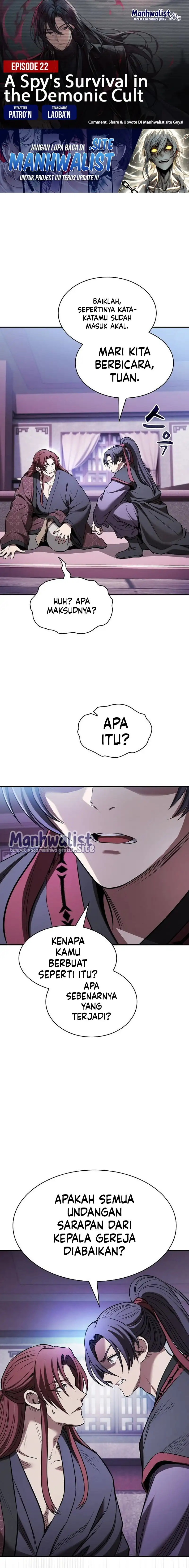 Baca A Spy's Survival In The Demonic Cult - Chapter 22 halaman 1