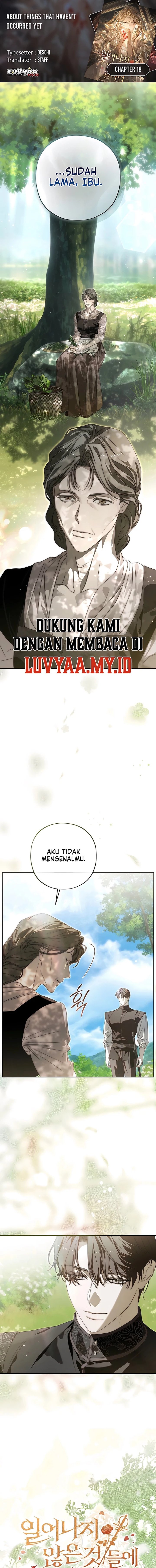 Baca About Things That Haven’t Occurred Yet Chapter 18 Bahasa Indonesia page 6