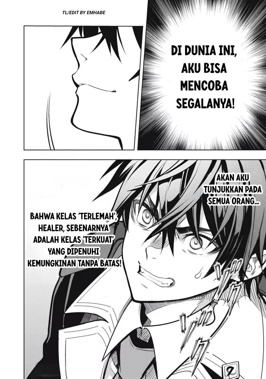 Baca Academy Saikyou no Mob Healer: Shinigee Sekai no Mob ni Tensei Shita Ore wa, Hazure Job [Healer] to Gensaku Chishiki de Musou Suru - Chapter 1.2 halaman 26