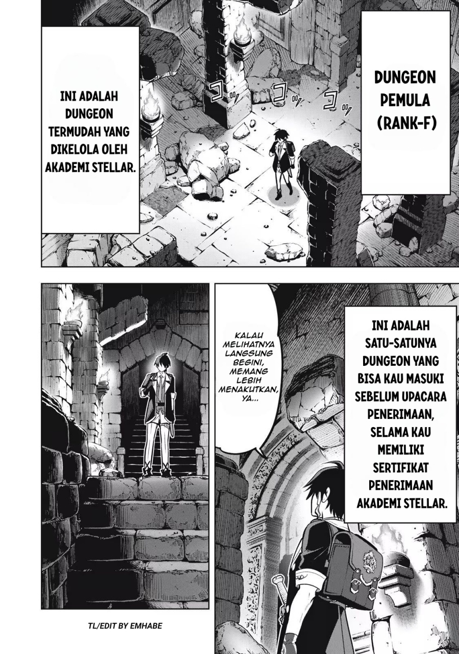 Baca Academy Saikyou no Mob Healer: Shinigee Sekai no Mob ni Tensei Shita Ore wa, Hazure Job [Healer] to Gensaku Chishiki de Musou Suru - Chapter 1.2 halaman 4