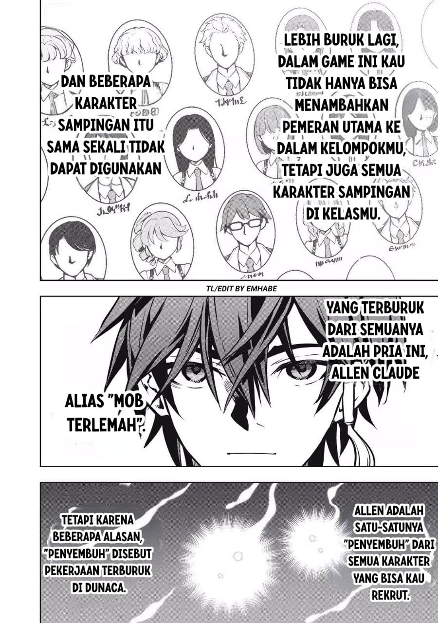 Baca Academy Saikyou no Mob Healer: Shinigee Sekai no Mob ni Tensei Shita Ore wa, Hazure Job [Healer] to Gensaku Chishiki de Musou Suru - Chapter 1 halaman 22