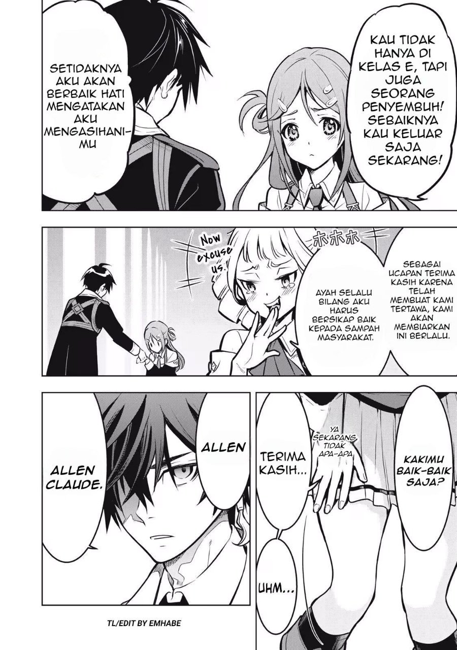 Baca Academy Saikyou no Mob Healer: Shinigee Sekai no Mob ni Tensei Shita Ore wa, Hazure Job [Healer] to Gensaku Chishiki de Musou Suru - Chapter 1 halaman 28