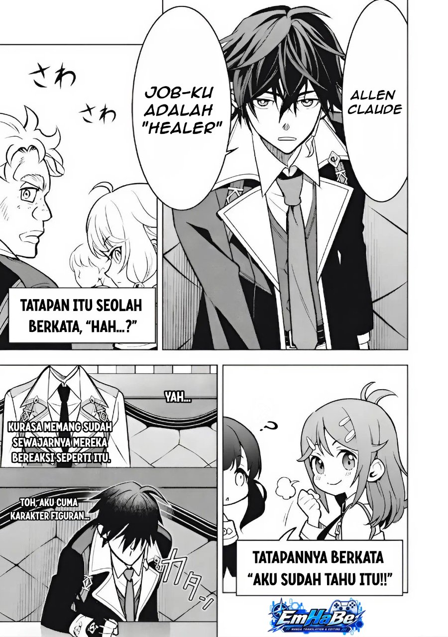 Academy Saikyou no Mob Healer: Shinigee Sekai no Mob ni Tensei Shita Ore wa, Hazure Job [Healer] to Gensaku Chishiki de Musou Suru Chapter 5.1 - Page 11