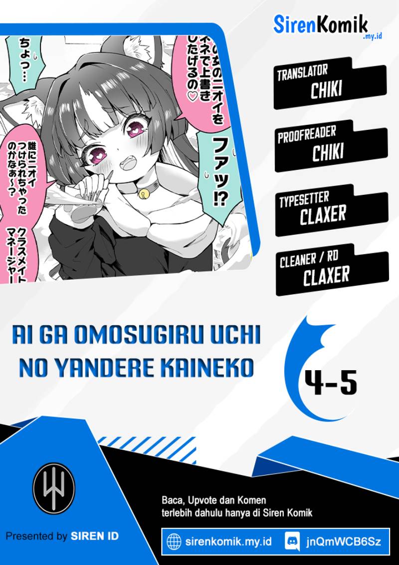 Baca Ai ga Omosugiru Uchi no Yandere Kaineko - Chapter 4 halaman 1