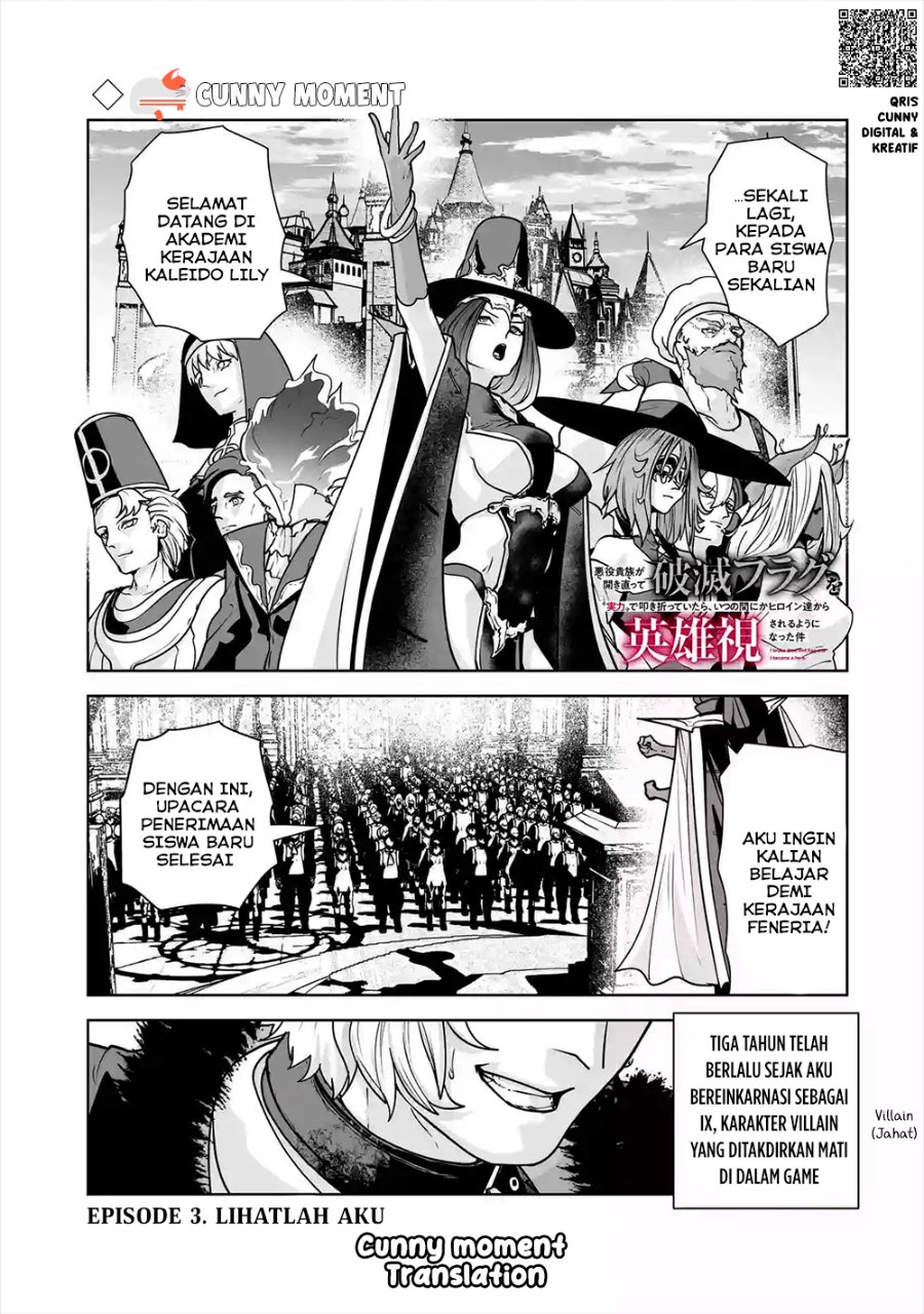 Baca Akuyaku Kizoku ga Hirakinaotte Hametsu Flag wo “Jitsuryoku” de Tatakiotteitara, Itsunomanika Heroine-tachi kara Eiyuushi Sareru you ni Natta Ken - Chapter 3 halaman 3