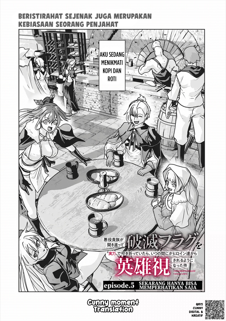 Baca Akuyaku Kizoku ga Hirakinaotte Hametsu Flag wo “Jitsuryoku” de Tatakiotteitara, Itsunomanika Heroine-tachi kara Eiyuushi Sareru you ni Natta Ken - Chapter 5 halaman 4