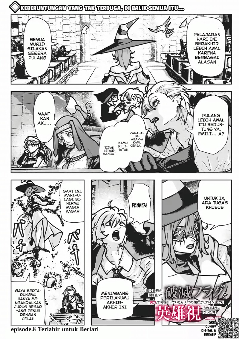 Baca Akuyaku Kizoku ga Hirakinaotte Hametsu Flag wo “Jitsuryoku” de Tatakiotteitara, Itsunomanika Heroine-tachi kara Eiyuushi Sareru you ni Natta Ken - Chapter 8 halaman 4