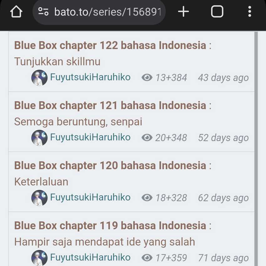 Baca Ao no Hako - Chapter 121 halaman 21