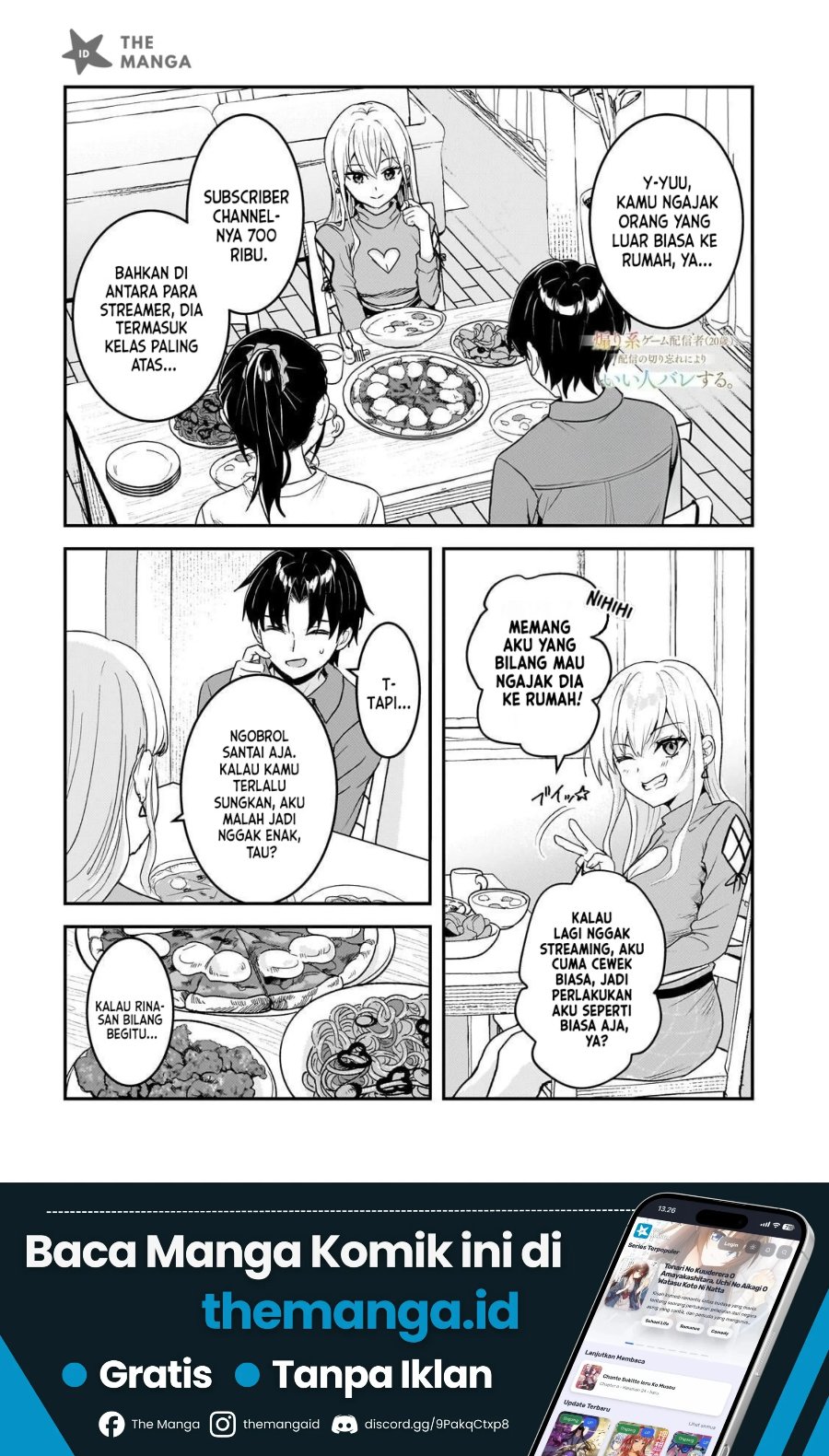 Aorikei Game Haishinsha (20-sai), Haishin no Kiri Wasure ni Yori Ii Hito Bare Suru. Chapter 13 - Page 2