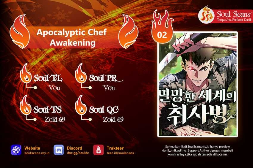 Baca Apocalyptic Chef Awakening - Chapter 1 halaman 1