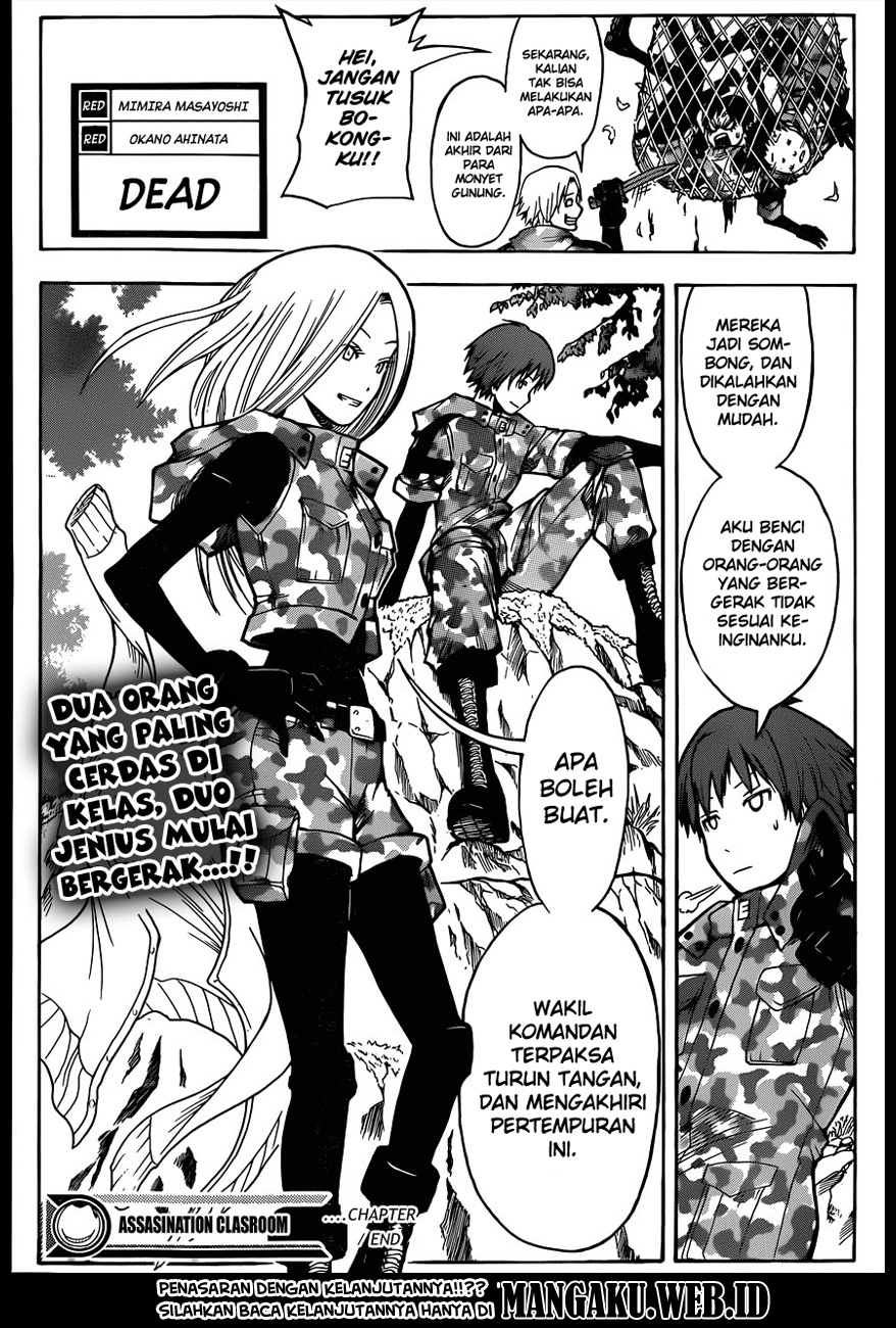 Baca Assassination Classroom - Chapter 145 halaman 22