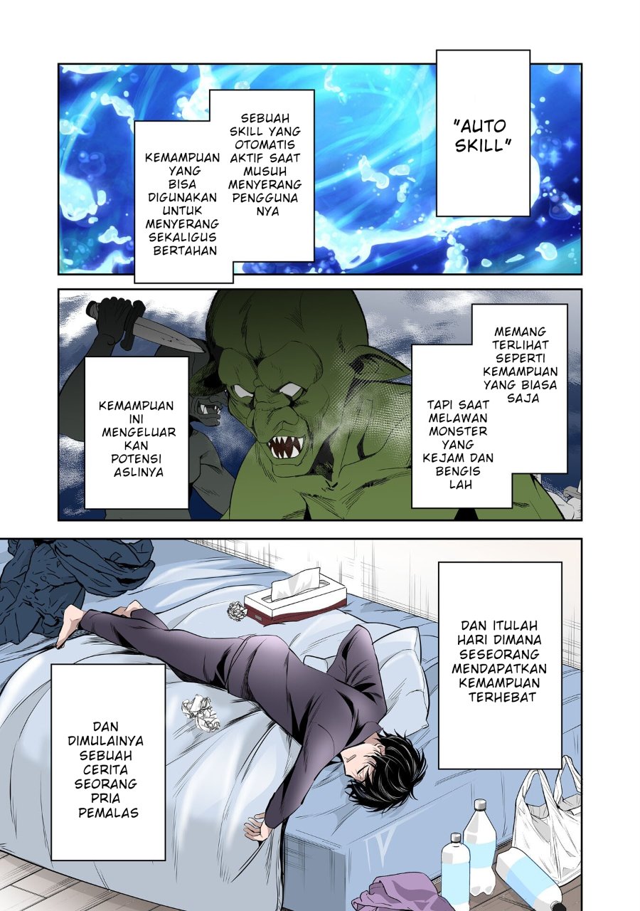 Baca Auto Skill de Ore dake Chousoku Level Up: Megami ga Michibiku Taida na Tenseisha no Sakutto Isekai Kouryaku - Chapter 1 halaman 2