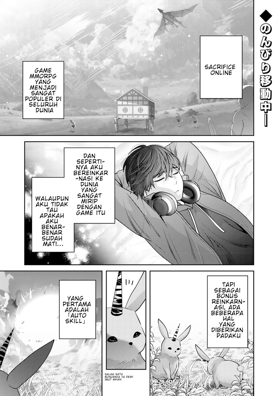 Baca Auto Skill de Ore dake Chousoku Level Up: Megami ga Michibiku Taida na Tenseisha no Sakutto Isekai Kouryaku - Chapter 2 halaman 2