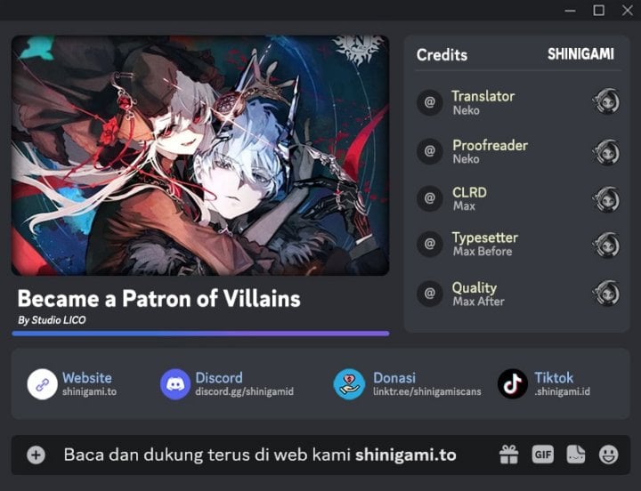 Baca Became The Patron Of Villains - Chapter 44 halaman 1