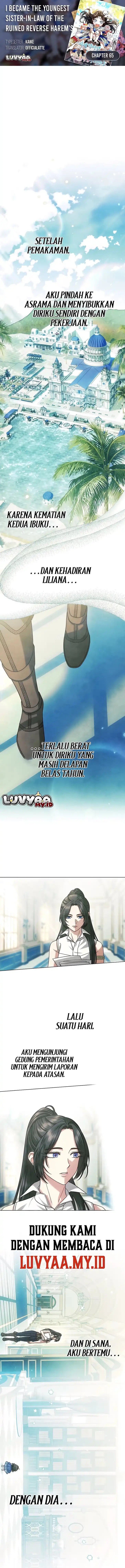Baca Became the youngest Sister-in-Law of the Ruined Harem Male Leads - Chapter 65 halaman 1