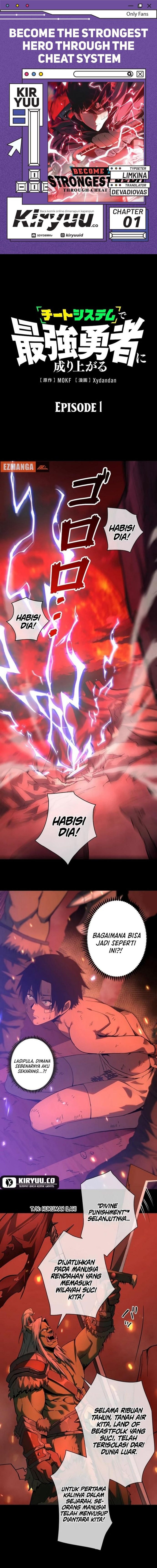 Baca Become the Strongest Hero Through the Cheat System - Chapter 1 halaman 1