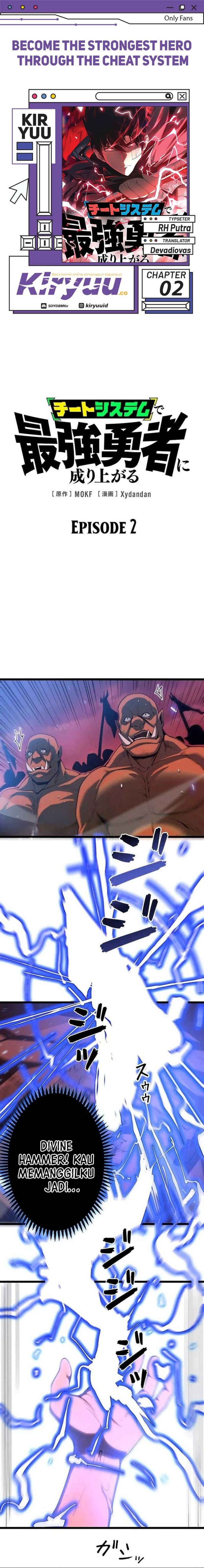 Baca Become the Strongest Hero Through the Cheat System - Chapter 2 halaman 1